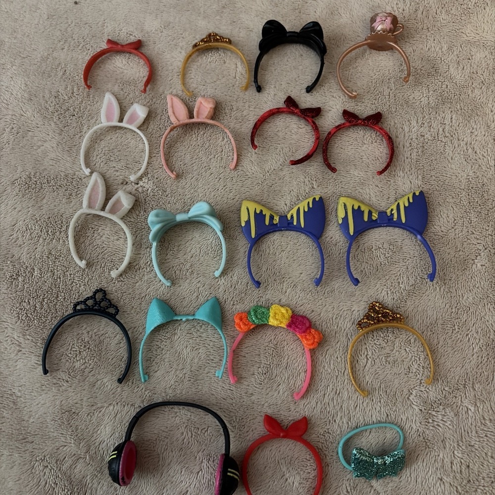 Lot Of 19 LOL OMG Fashion Doll Headbands